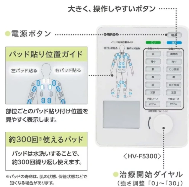 Omron 歐姆龍 HV-F5500 電気治療器HV-F9550