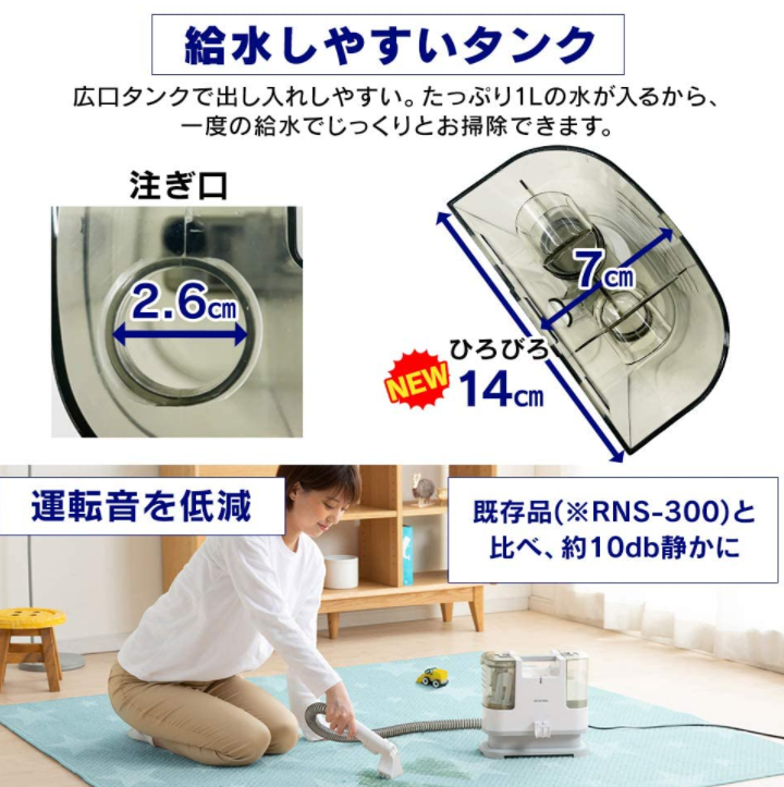 IRIS OHYAMA RNS-300 RNS-P10 専用洗浄液 RNSE-460