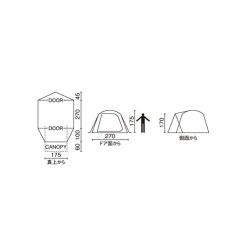 Coleman Tent BC Cross Dome 270 綠色 2000038429