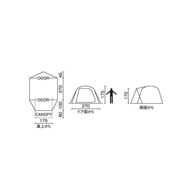 Coleman Tent BC Cross Dome 270 綠色 2000038429