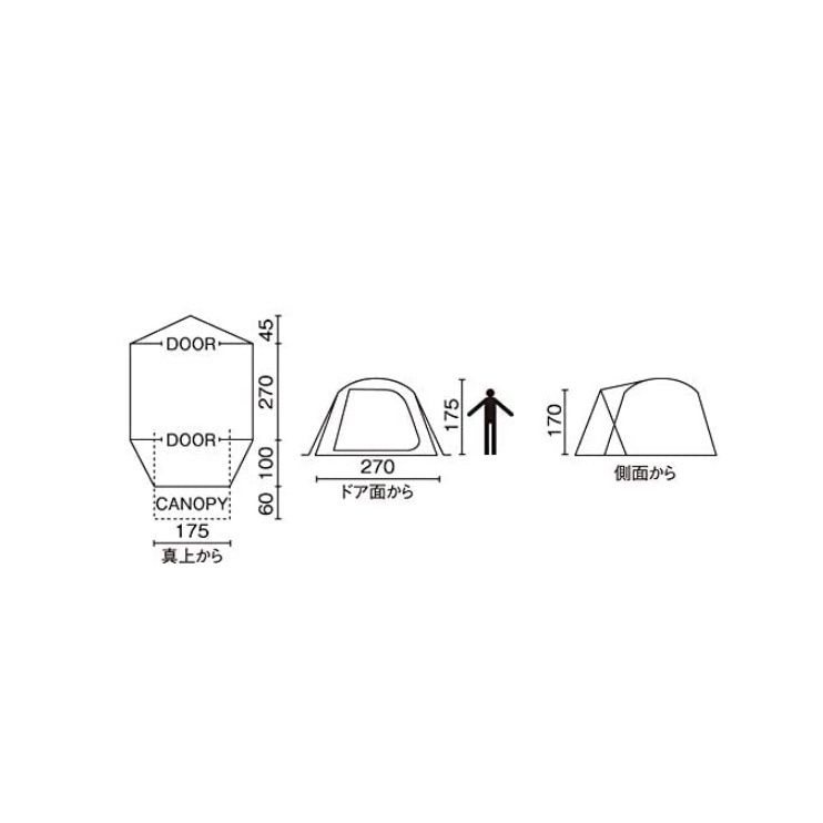Coleman Tent BC Cross Dome 270 綠色 2000038429