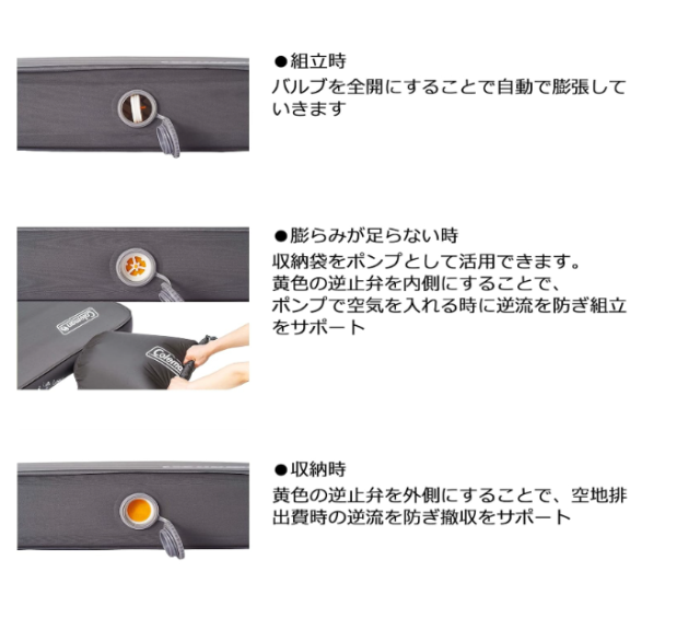 Coleman 露營者氣墊床 CM-36153 CM-36154 自動充氣式 單人 雙人 易收納