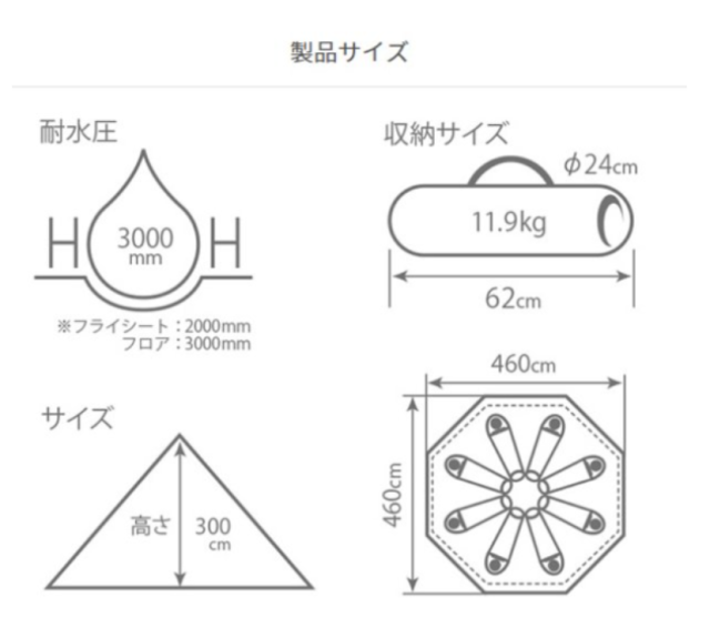 DOD 帳篷 T8-200 8人用 露營 戶外 緊湊儲存 易搭建