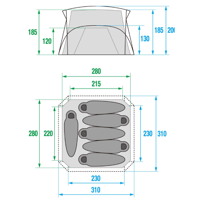The North Face EVACARGO 6 帳篷 露營 NV22320 2023款