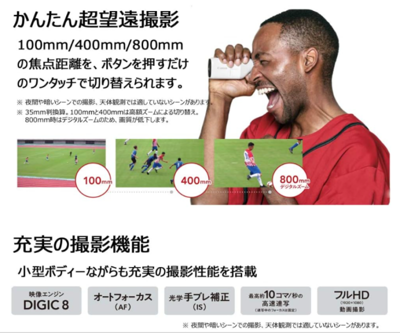 Canon PowerShot ZOOM 緊湊型 望遠鏡型相機 比賽觀看 演唱會拍攝