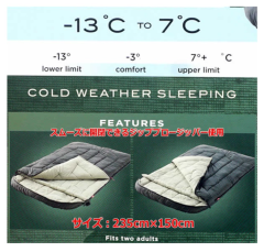Coleman 雙人睡袋 -13°C 至 7°C 戶外 汽車 營地 22秋冬 睡袋