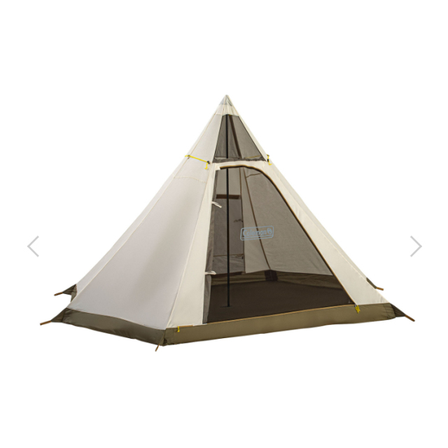 Coleman 印第安帳篷 Tipi II/325 限定橄欖色 米白配色 附內外墊