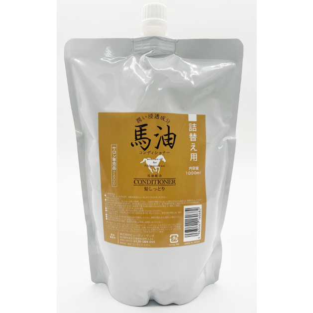 馬油成分配合 洗髮精 潤髮乳 1000ml 日本製 控油 深層滋潤 無矽溫和配方