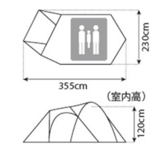 Snow Peak 帳篷 ‎SDE-002 SDE-001-IV-US 戶外 露營