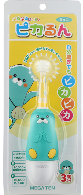 日本 VIVATEC Mega Ten 兒童電動牙刷 幼童電動牙刷 替換刷頭 企鵝 黃色小鴨