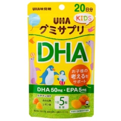 UHA味覺糖 KIDS 鈣+鐵 DHA 肝油 B群 維他命C 維他命D 維他命E 營養軟糖