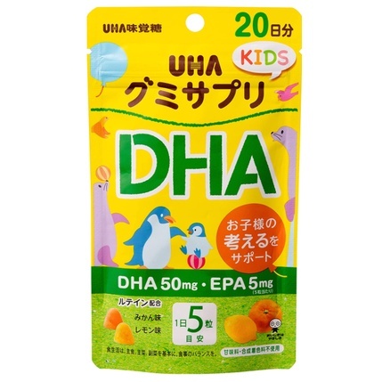 UHA味覺糖 KIDS 鈣+鐵 DHA 肝油 B群 維他命C 維他命D 維他命E 營養軟糖