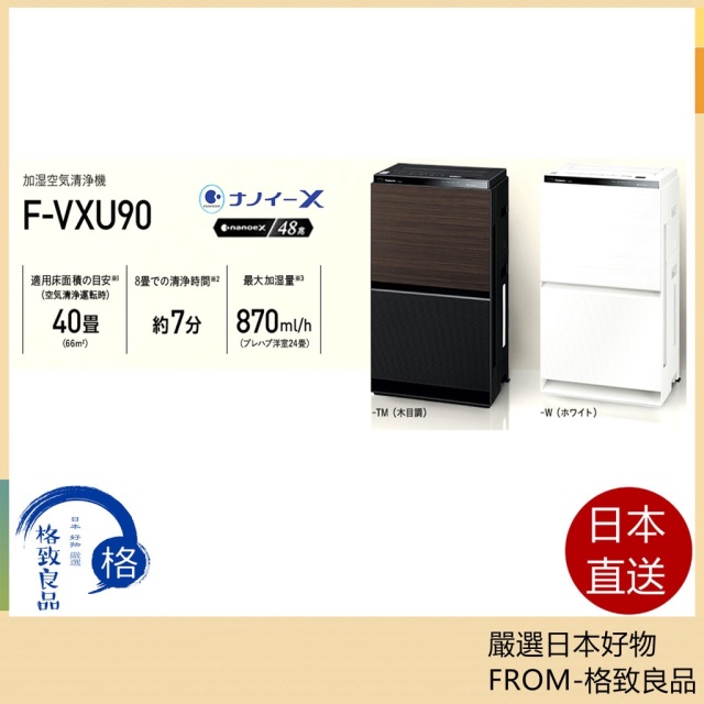 Panasonic Nanoe 加濕 空氣淨化器 F-VXU90 頂級 旗艦款