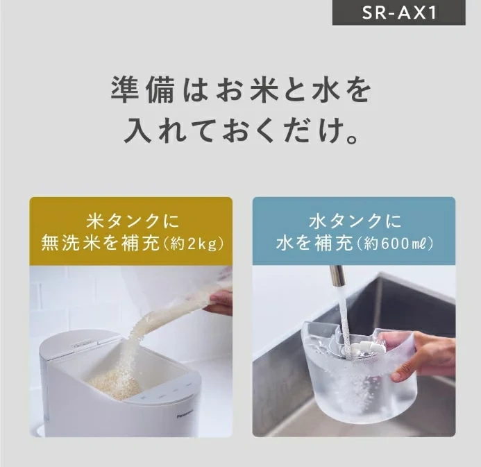 Panasonic 2023新款 自動計量IH電鍋SR-AX1 無洗米專用