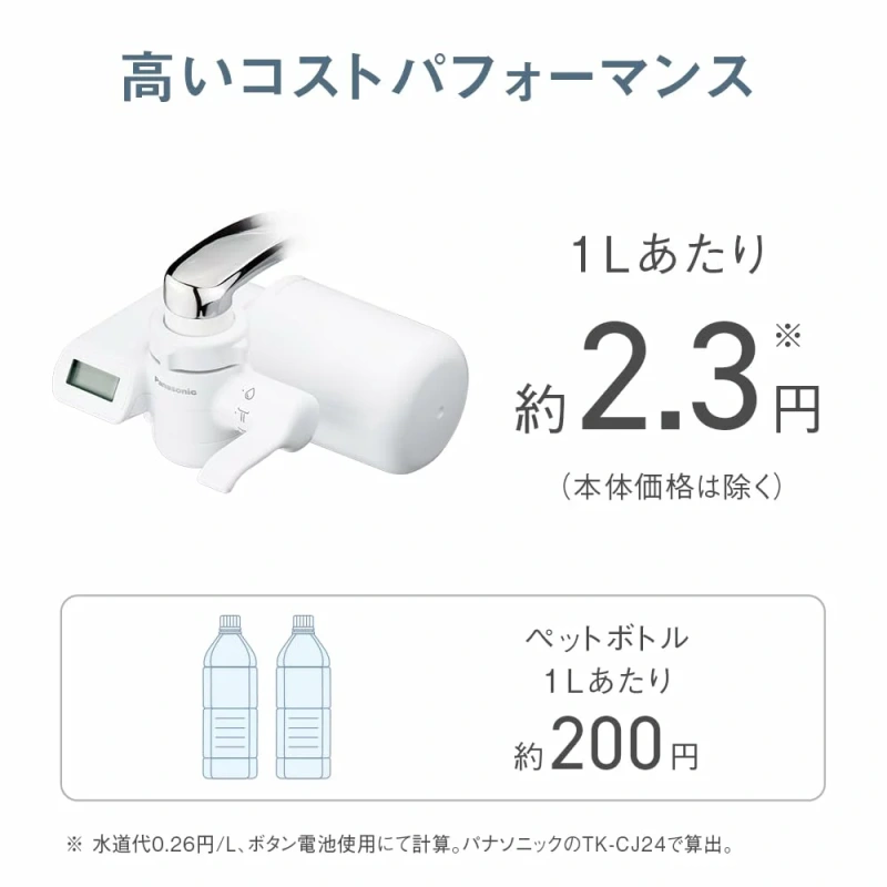 Panasonic水龍頭淨水器 蛇口直結型 TK-CJ24 TK-CJ14 24年款