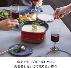 recolte 多功能調理鍋 Carre RPD-4 料理小方鍋 電火鍋 蒸 煮 炒 煎 燉 美食鍋