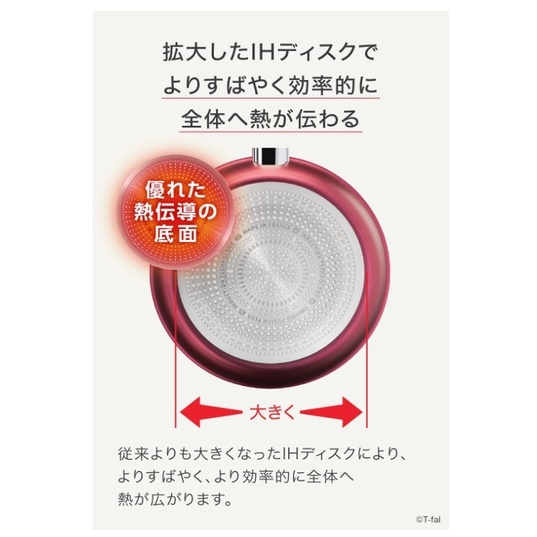 T-fal 法國特福 紅色款 鈦合金塗層 平底鍋 炒鍋 IH對應 瓦斯對應 法國製