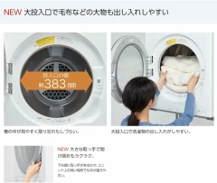 Panasonic國際牌 衣物烘乾機 容量6kg NH-D605-W 白色