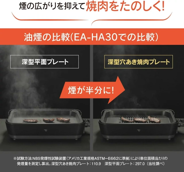 ZOJIRUSHI象印 電烤盤3片型深灰色 EA-HA30 24年款