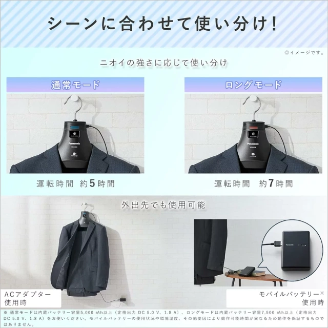 Panasonic 國際牌 MS-DH100 奈米 除臭衣架 脫臭 抑制花粉 西裝 汗臭 菸味