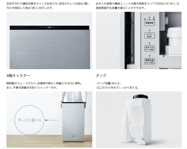 國際牌 Panasonic Diaino 空氣淨化加濕器 次氯酸空間消毒除臭 F-MV4300