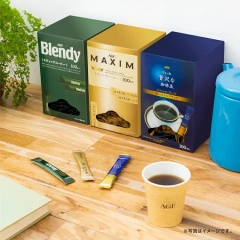 AGF Blendy 無糖黑咖啡 隨身包 100本/盒 即溶咖啡 濃咖啡 沖泡飲品 送禮自用