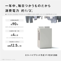Panasonic 國際牌 F-YEX120B 衣物乾燥 除濕機 13坪水箱3.2L 24年款