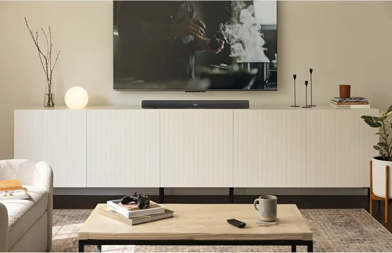 DENON 條形音箱 內建雙低音炮 支援杜比全景聲和無損音頻 DHT-S218 24年款