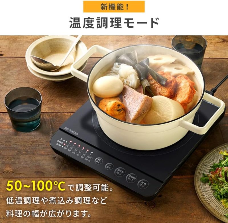IRIS OHYAMA IHK-T391 薄型 IH 電磁爐 6段火力 1400W 粉色 黑色 棕色 T37參考