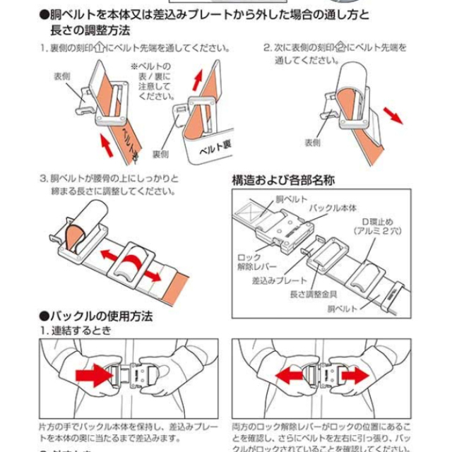 Tajima 田島 新標準安全帶 安全腰帶 緊固帶 一鍵釦 滑扣 請配合安全帶吊帶使用