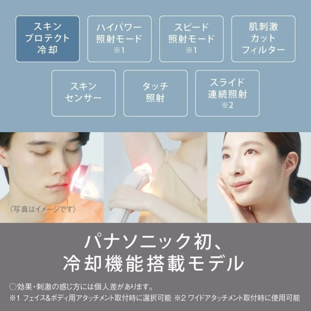 Panasonic 國際牌 松下 家用光學除毛機 身體和臉部用 ES-WG0A ES-WG0B 25年款