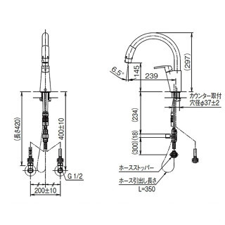 LIXIL INAX 水龍頭 感應式 非感應式 伸縮花灑 RSF-831Y RSF-672A