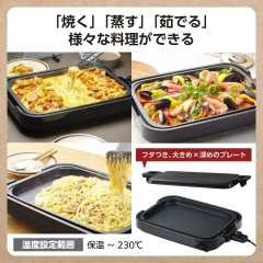 TESCOM THP40A 電烤盤 附蓋 深型 大尺寸 保溫 控溫 230℃ 25新款