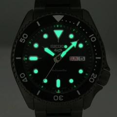 SEIKO 精工錶 5 Sports 系列潮黑機械錶 4R36-07G0SD(SRPD65K1)-42mm-黑面鋼帶