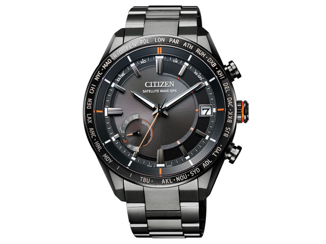 CITIZEN 星辰錶 GPS 系列 衛星對時鈦金屬手錶(CC3085-51E)-43mm-灰黑面鈦帶