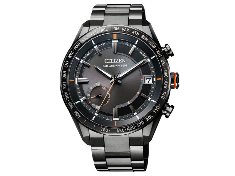 CITIZEN 星辰錶 GPS 系列 衛星對時鈦金屬手錶(CC3085-51E)-43mm-灰黑面鈦帶