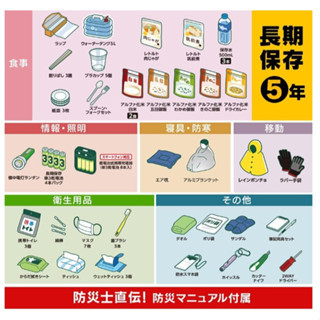 IRIS OHYAMA 防災用品 防災背包 防災套裝 31件 40件 44件 BS131