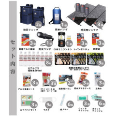 HIH 防災背包 防災用品 3-4人用防災套裝 防災用品套裝 76件