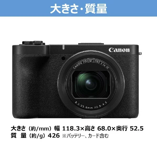 CANON 輕便數位相機 PowerShotV1 黑色 PSV1 25年款