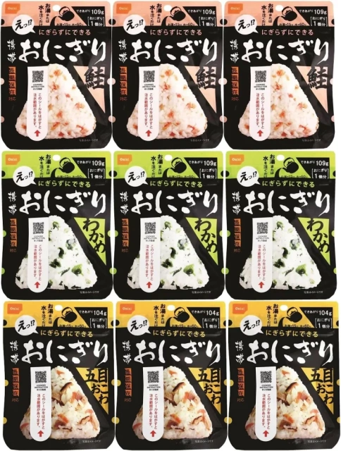 尾西食品 長期保存 御飯糰 日本米鮭魚海帶 和風什錦炊飯 露營登山防災