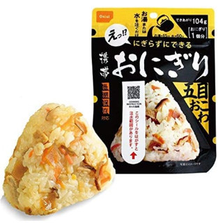五年保存期 日本 Onisi 尾西食品 乾燥飯 防災 避難 飯糰 共8袋 4種口味 露營 地震