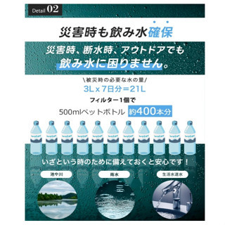 GreeShow 攜帶式淨水器 GS-282 輕量便攜式 戶外 應急 緊急淨水器