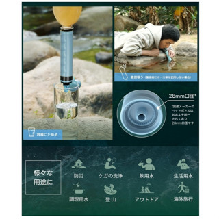 GreeShow 攜帶式淨水器 GS-282 輕量便攜式 戶外 應急 緊急淨水器