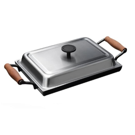 日本 AUX 鐵板燒 附方形蓋 日本製 牛排 海鮮 烤肉 家用 戶外