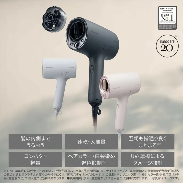 Panasonic奈米水離子吹風機高滲透 NA0J後幾款 EH-NA0K 25年款