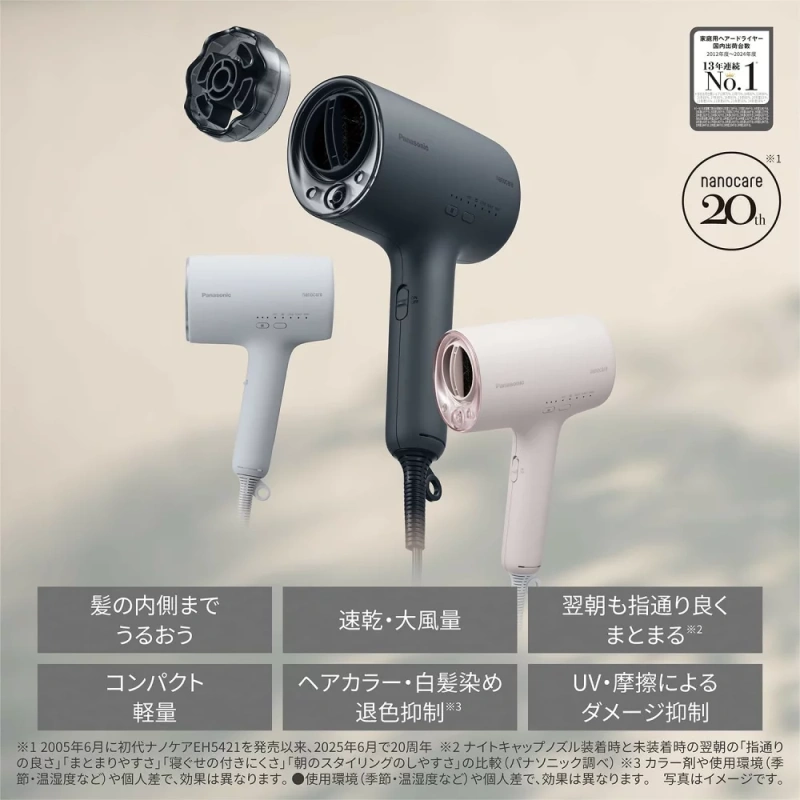 Panasonic奈米水離子吹風機高滲透 NA0J後幾款 EH-NA0K 25年款