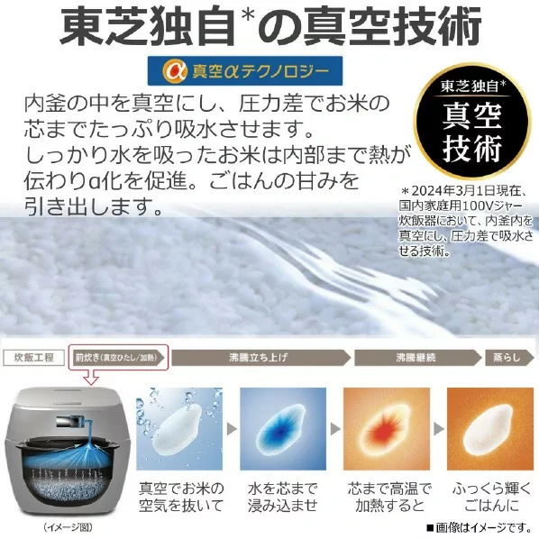 TOSHIBA東芝真空壓力IH電子鍋 6人用火焰大師RC-10MGXE5 25年款