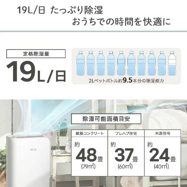 LG Electronics 乾衣機除濕機 米色 DD197QEE0 24年款