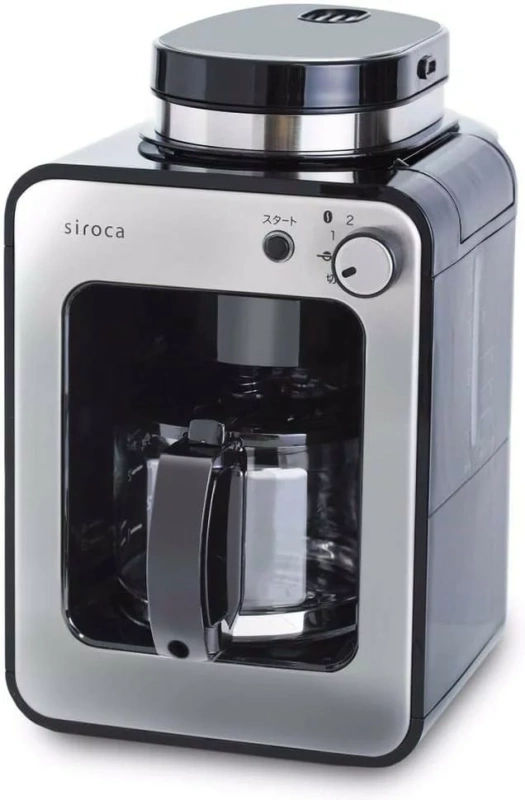 Siroca 全自動咖啡機適用於冰咖啡靜音小巧玻璃壺 SC-A211