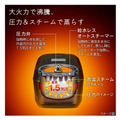 HITACHI日立 電子鍋6人份 壓力蒸汽IH RZ-W100JM 25年款